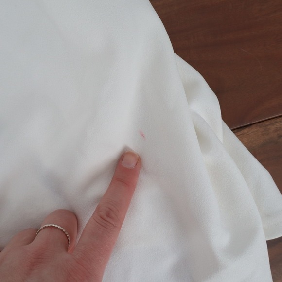 Lulus Maxi Dress Women Small White Stretch Sleeveless Lace Trim V-Neck Back Zip - Picture 10 of 12